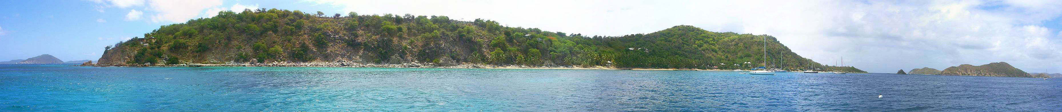 Panorama of Cooper Island Manchioneel
Bay