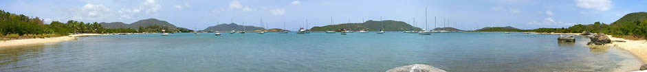 Trellis Bay Panorama - click for larger view.