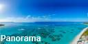 Panorama from 500 feet above Hidden Treasure (our home), Anegada