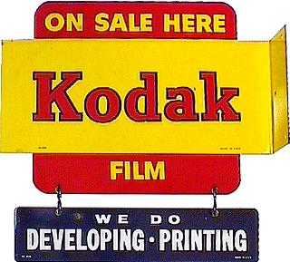 Kodak Film Flange Sign