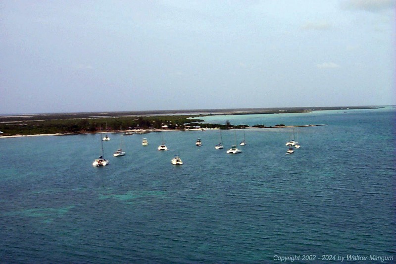 View from Neil's AirCam as we approach the Anegada Reef Hotel for landing.