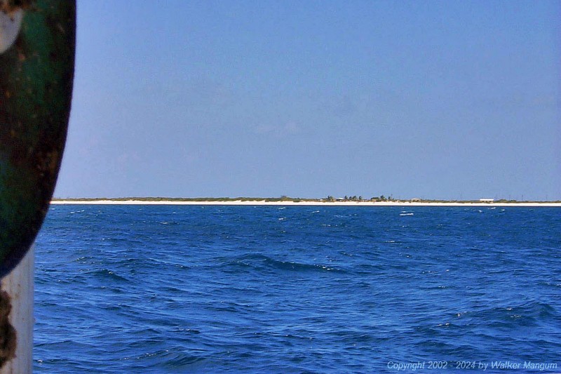 A view of Cow Wreck Beach from Clinton's commercial fishing boat 