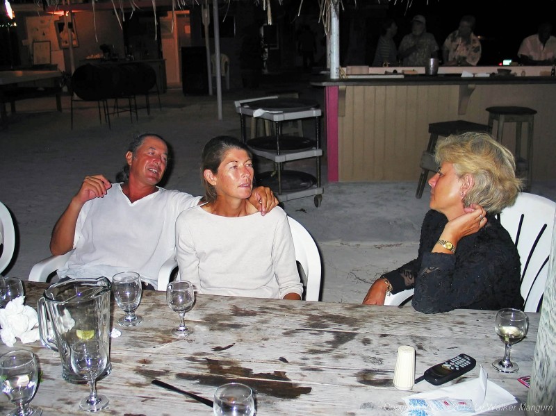 Davide, Cele, and Sue having a laugh