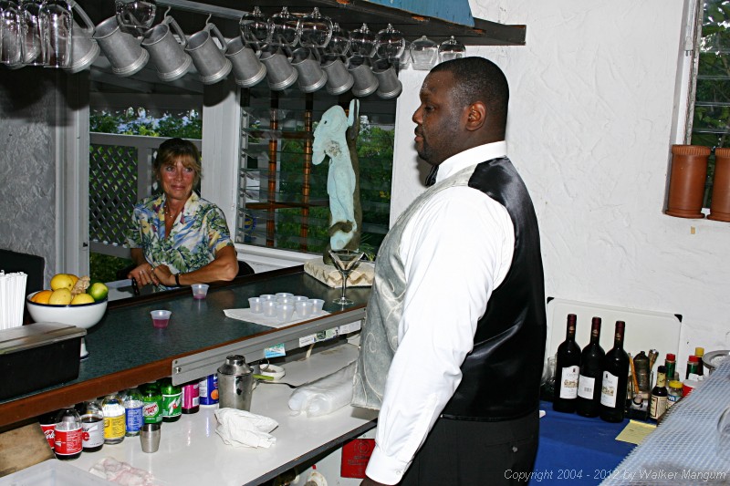 Taste of the Caribbean Competition
Fundraising / Chef's Practice Dinner
Brandywine Bay Restaurant

Team bartender Dwight Turnbull pouring his 