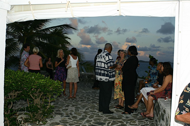 Taste of the Caribbean Competition
Fundraising / Chef's Practice Dinner
Brandywine Bay Restaurant

Guests on the terrace, eagerly waiting to enjoy the team's dinner.