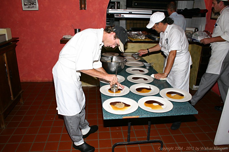 Taste of the Caribbean Competition
Fundraising / Chef's Practice Dinner
Brandywine Bay Restaurant

Plating the main course.