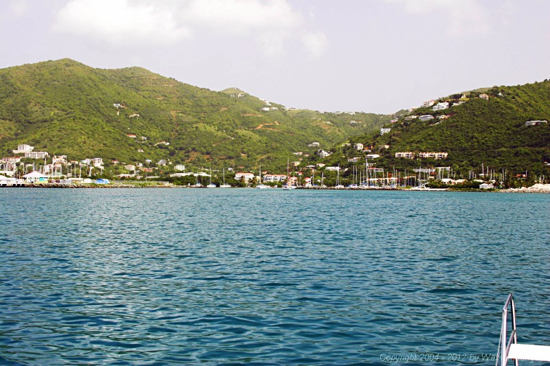 Entering Road Harbor, Tortola.