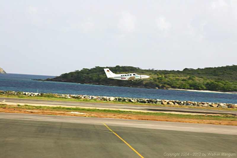 Clair Aero flight departs for Anegada.