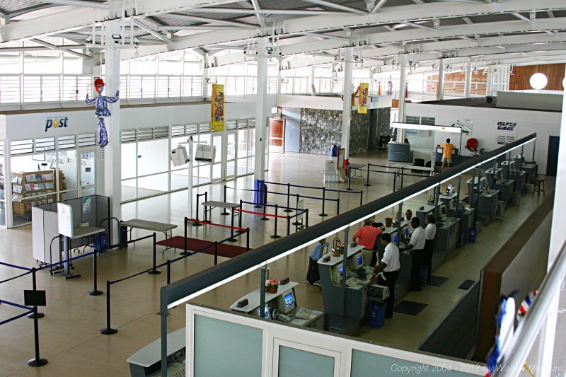 Ticketing area in the new Terrence B. Lettsome airport terminal.