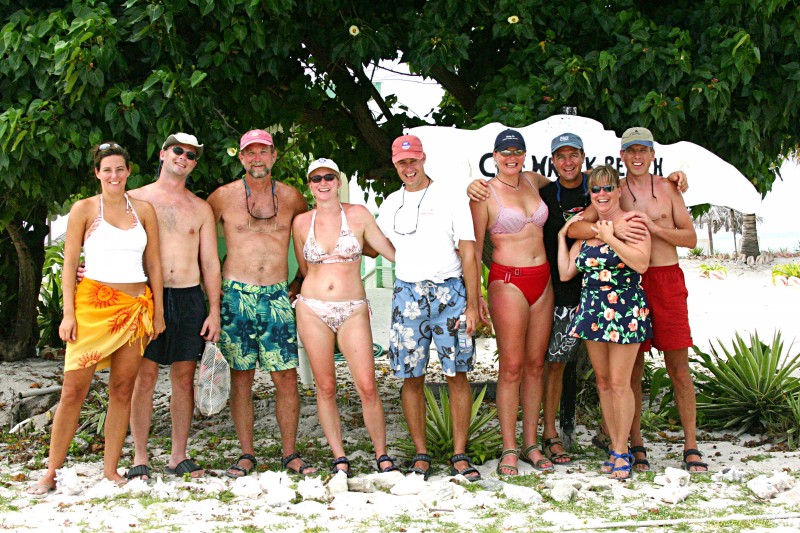 Group photo at Cow Wreck. Kerri, Rich, Walker, Lyn, Mark , Kathy, Warren, Mary and Jeff.