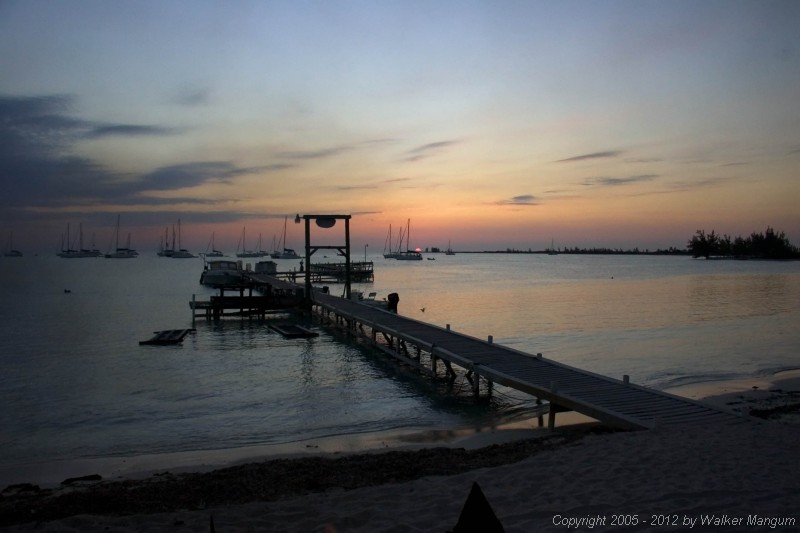 Sunset at the Anegada Reef Hotel.
