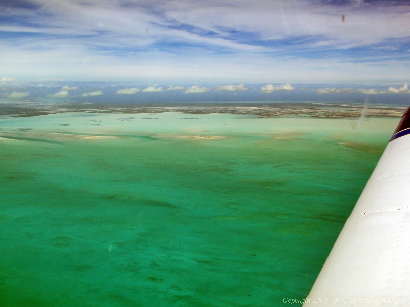Approaching the Caicos on the return from the BVI.