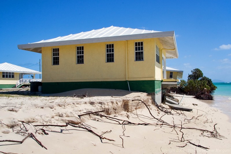 Anegada Seaside Cottages - unit 2 soon to be in the sea.