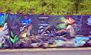 The "Wall", a long and colourful mural along Tortola's Ridge Road, depicts many aspects of BVI heritage.
