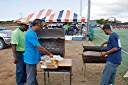 Grills at Commonwealth Day track meet.