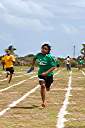 Spring Sports Day at Anegada's Claudia Creque Education Center.
Lakesha destroying the competition in her relay - barefoot.
