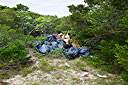 This is one of the things that really pisses me off. Someone is too lazy to take their trash to the garbage dump, so they just toss it in the bush. Whoever did this has no respect for this island.
