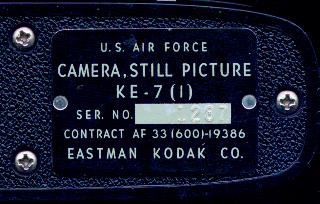 KE-7 ID Plate