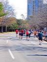 Along Allen Parkway to the finish -- 3 miles to the finish.