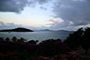 View from the Pugliese's, Tortola. Buck Island on left, Cooper Island and Salt Island in the distance.