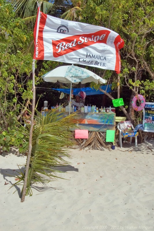 Eugene's beach bar at Smuggler's Cove.