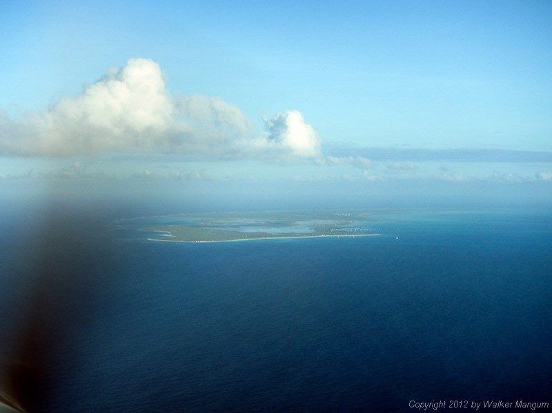 Approaching Anegada from the west