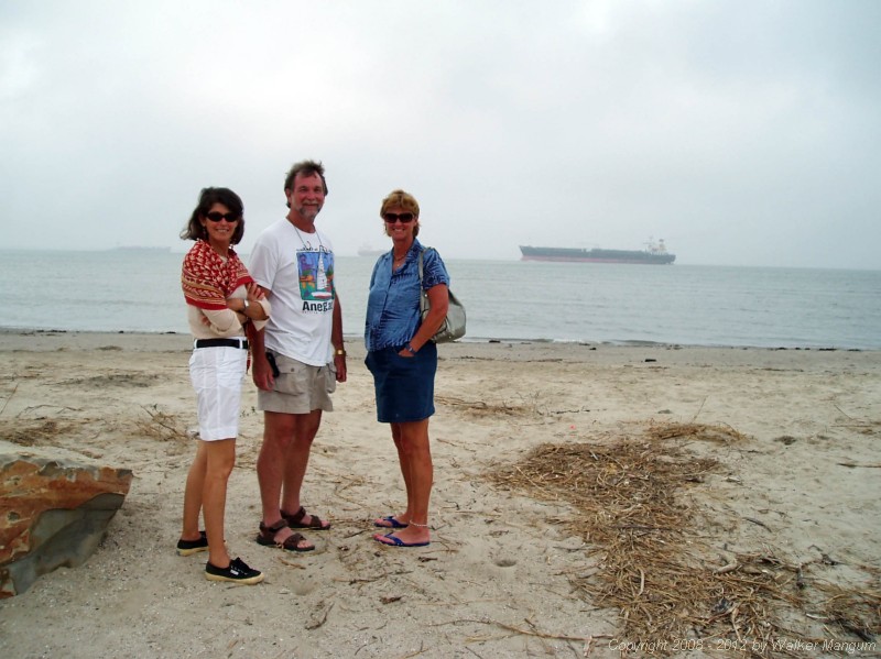 On tour - the Galveston ship channel.